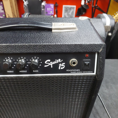1990's Squier 15 Guitar Amplifier 15-Watt, 1x8" (USED) SN# 15210008