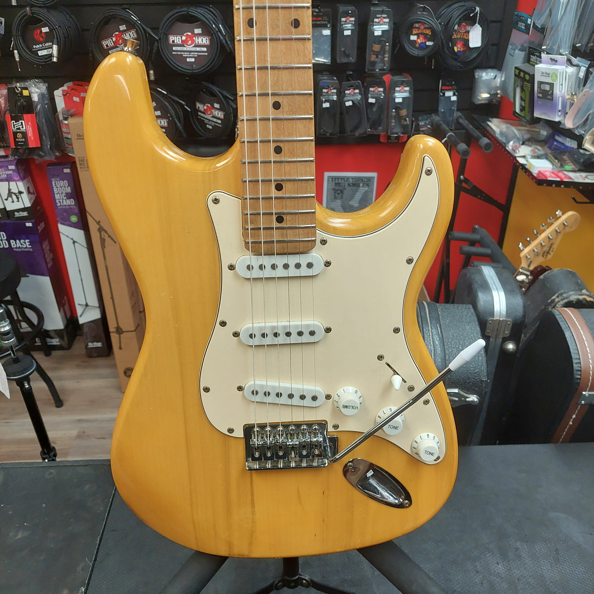 Kalos by Cecilio SSS Electric Guitar - Natural Gloss Finish (USED)
