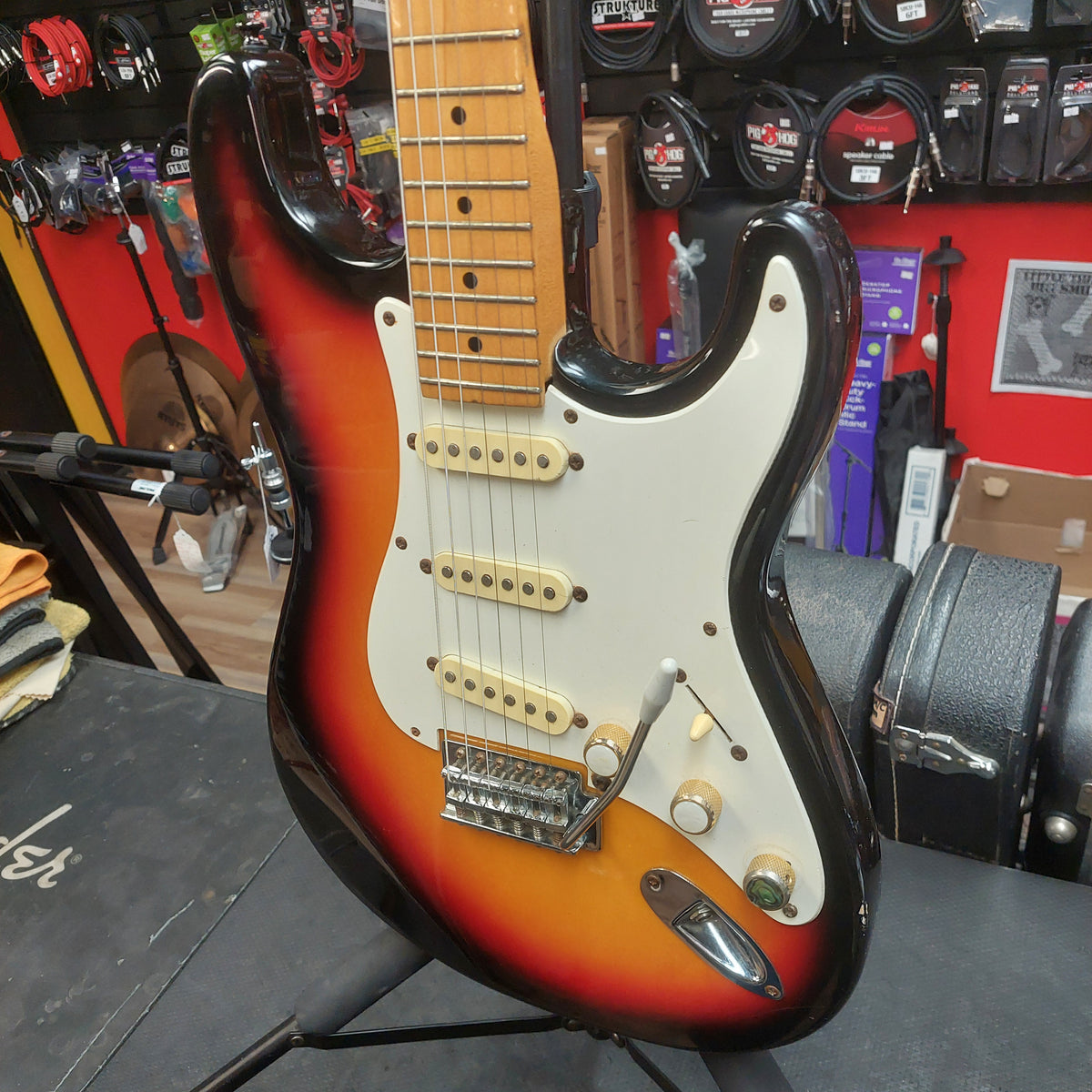 Partscaster SSS Electric Guitar w/ Peavey Predator Neck & Harmony Body - Sunburst (USED)