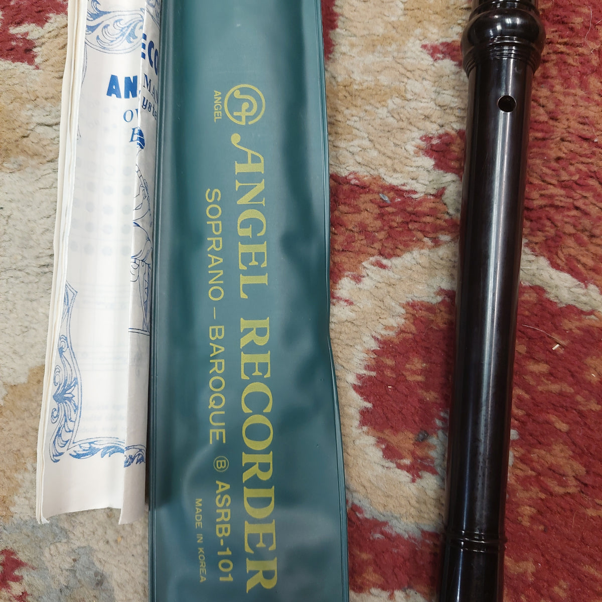 Angel ASRB-101 Soprano Recorder - Black (USED)