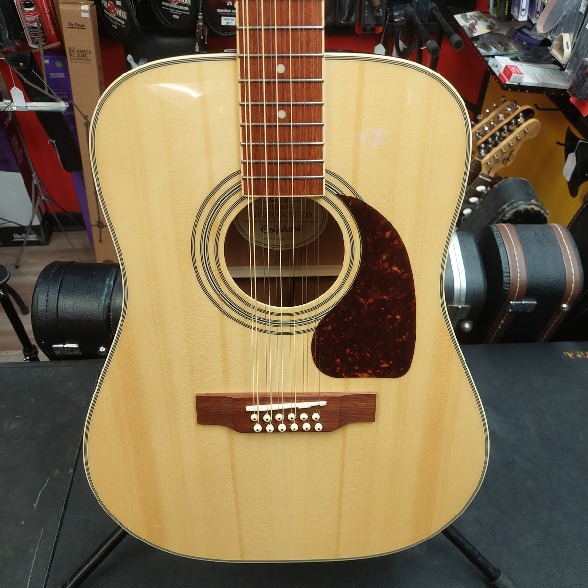 2019 Epiphone DR-212/N 12-String Acoustic Guitar - Natural Gloss SN# 19112304521