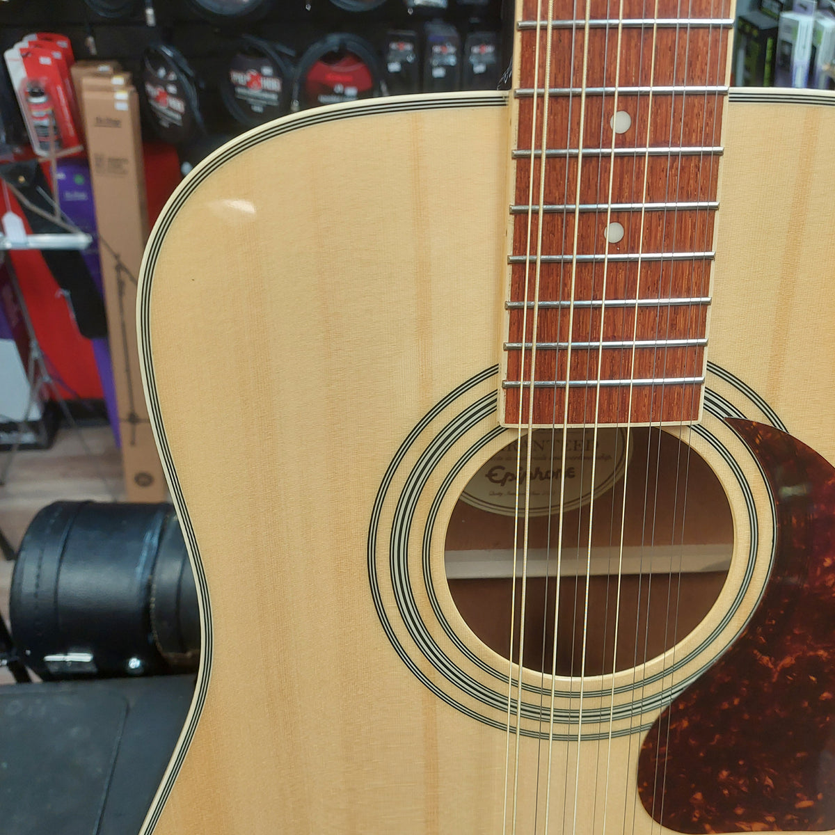 2019 Epiphone DR-212/N 12-String Acoustic Guitar - Natural Gloss SN# 19112304521