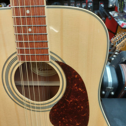 2019 Epiphone DR-212/N 12-String Acoustic Guitar - Natural Gloss SN# 19112304521