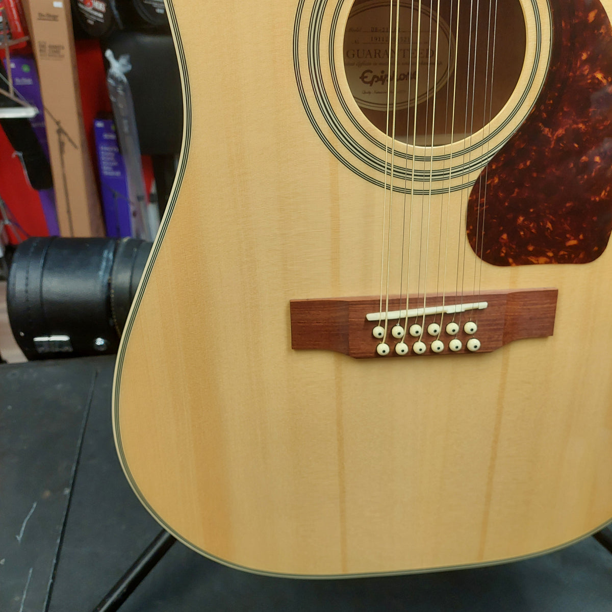 2019 Epiphone DR-212/N 12-String Acoustic Guitar - Natural Gloss SN# 19112304521