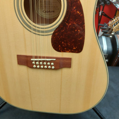 2019 Epiphone DR-212/N 12-String Acoustic Guitar - Natural Gloss SN# 19112304521