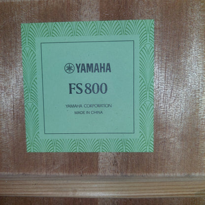 2022 Yamaha FS800 Acoustic Guitar - Natural Gloss SN# IQK131201