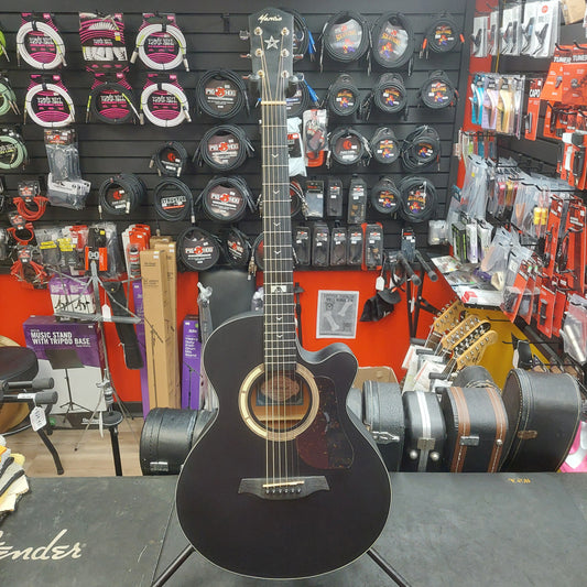 Mantic GT-1ACBK Acoustic Guitar - Satin Black (USED) SN# 22073277