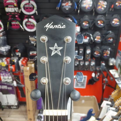 Mantic GT-1ACBK Acoustic Guitar - Satin Black (USED) SN# 22073277