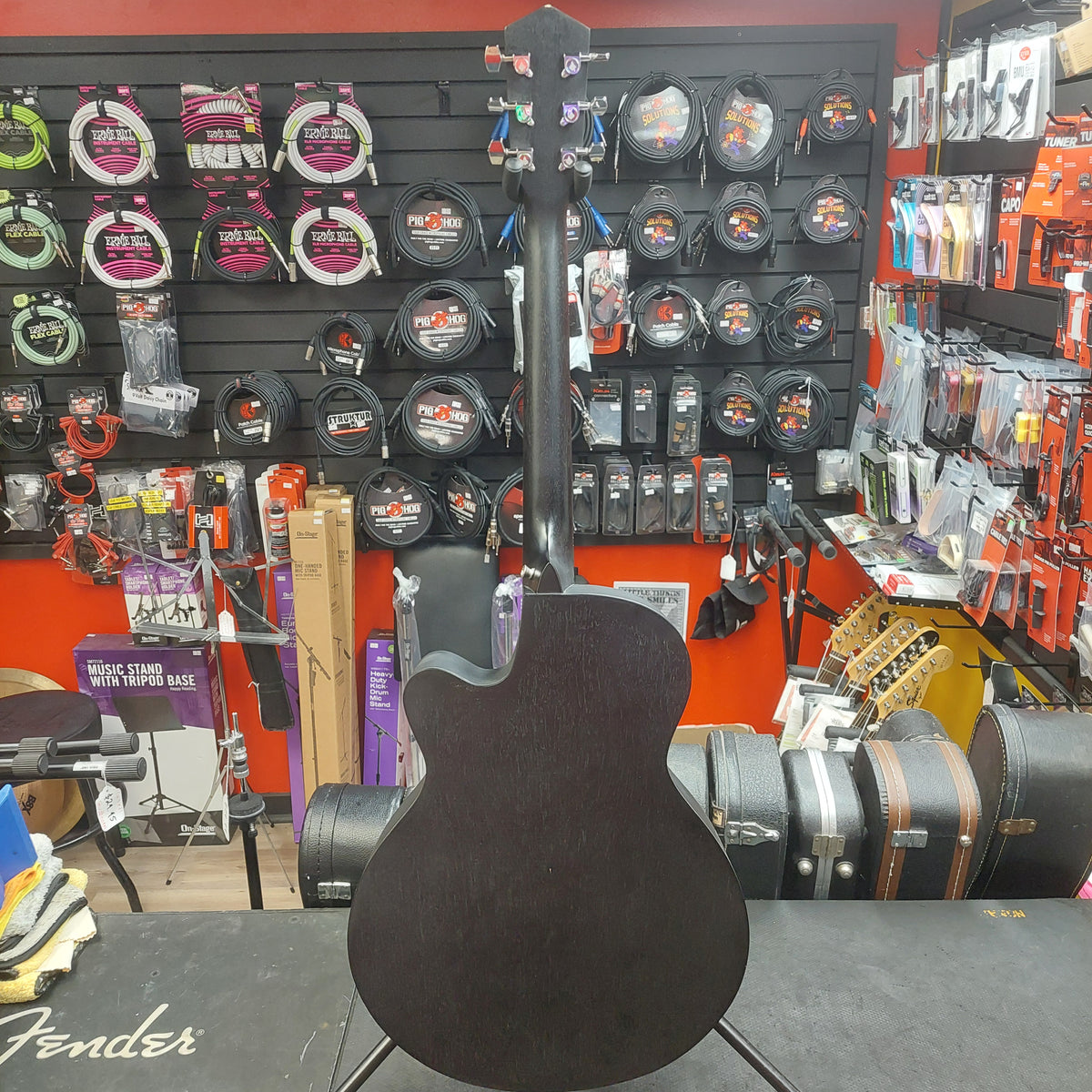 Mantic GT-1ACBK Acoustic Guitar - Satin Black (USED) SN# 22073277
