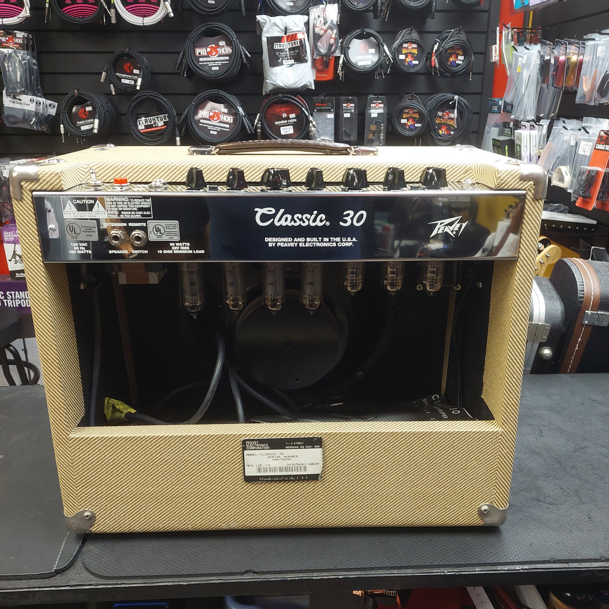 1990s-2000s Peavey Classic 30 Guitar Amplifier 30-Watt, 1x12" Speaker w/ Original Owners Manual (USED) "Reverb Not Working" SN# 08672658 "Made In USA"