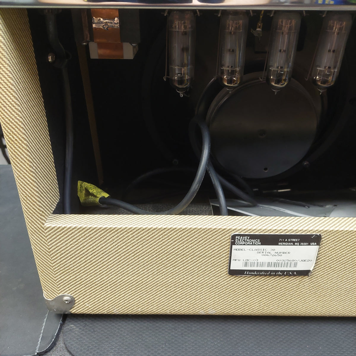 1990s-2000s Peavey Classic 30 Guitar Amplifier 30-Watt, 1x12" Speaker w/ Original Owners Manual (USED) "Reverb Not Working" SN# 08672658 "Made In USA"