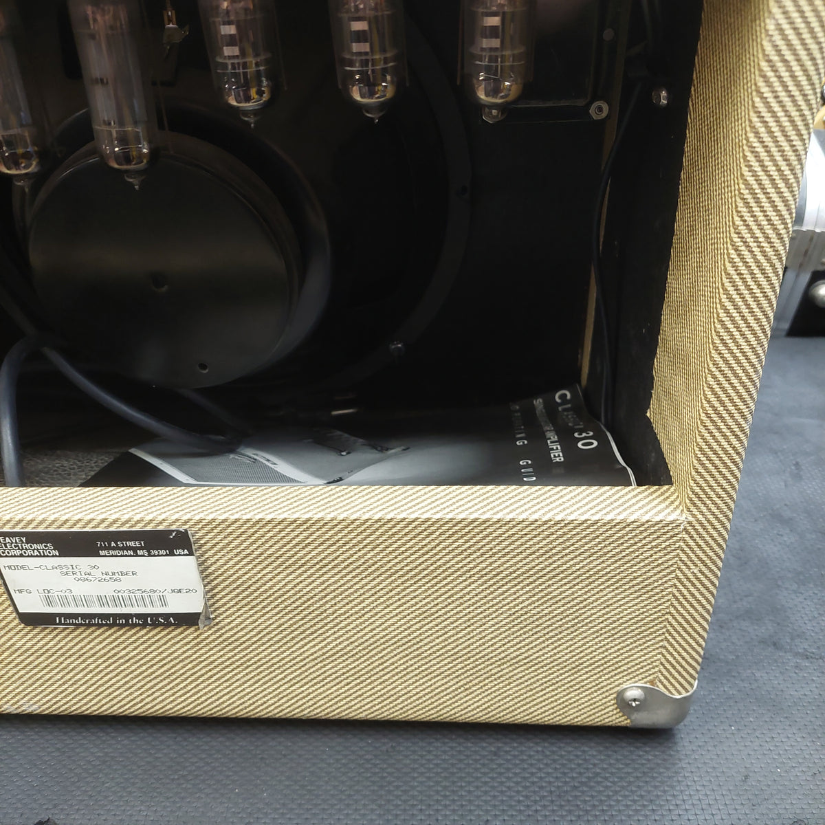 1990s-2000s Peavey Classic 30 Guitar Amplifier 30-Watt, 1x12" Speaker w/ Original Owners Manual (USED) "Reverb Not Working" SN# 08672658 "Made In USA"
