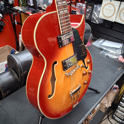 Glen Burton Hollow Body Electric Guitar - Cherry Sunburst (USED)