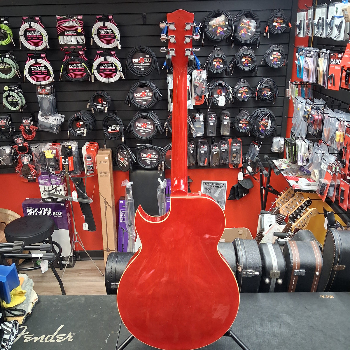 Glen Burton Hollow Body Electric Guitar - Cherry Sunburst (USED)