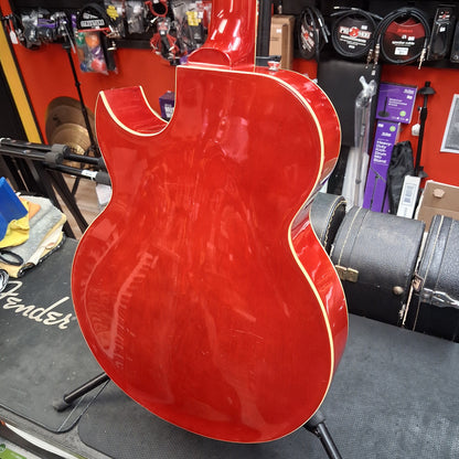 Glen Burton Hollow Body Electric Guitar - Cherry Sunburst (USED)