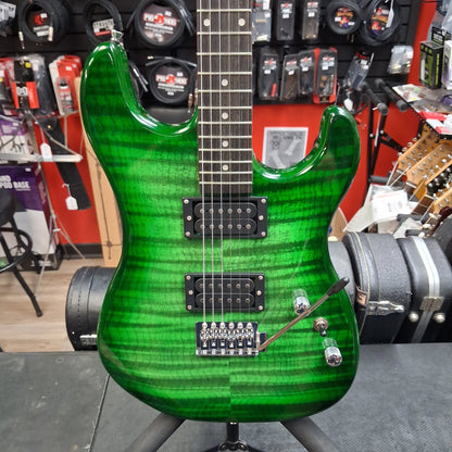 Pyle Electric Guitar w/ Humbucker Pickups - Green Tiger Finish (USED)