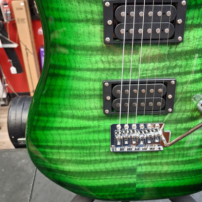 Pyle Electric Guitar w/ Humbucker Pickups - Green Tiger Finish (USED)