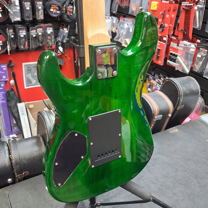 Pyle Electric Guitar w/ Humbucker Pickups - Green Tiger Finish (USED)