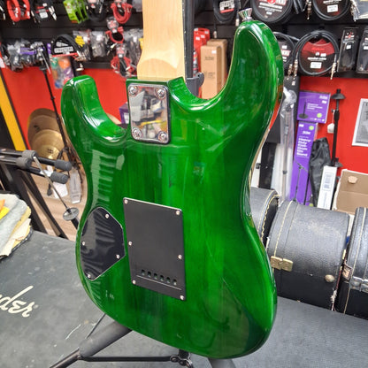 Pyle Electric Guitar w/ Humbucker Pickups - Green Tiger Finish (USED)