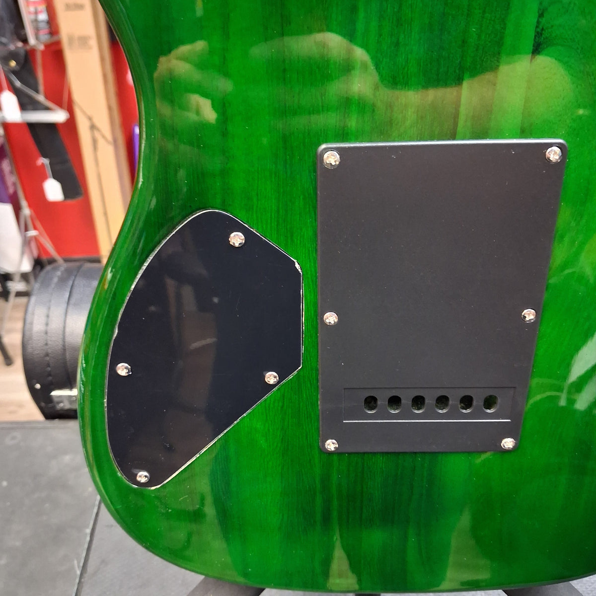 Pyle Electric Guitar w/ Humbucker Pickups - Green Tiger Finish (USED)