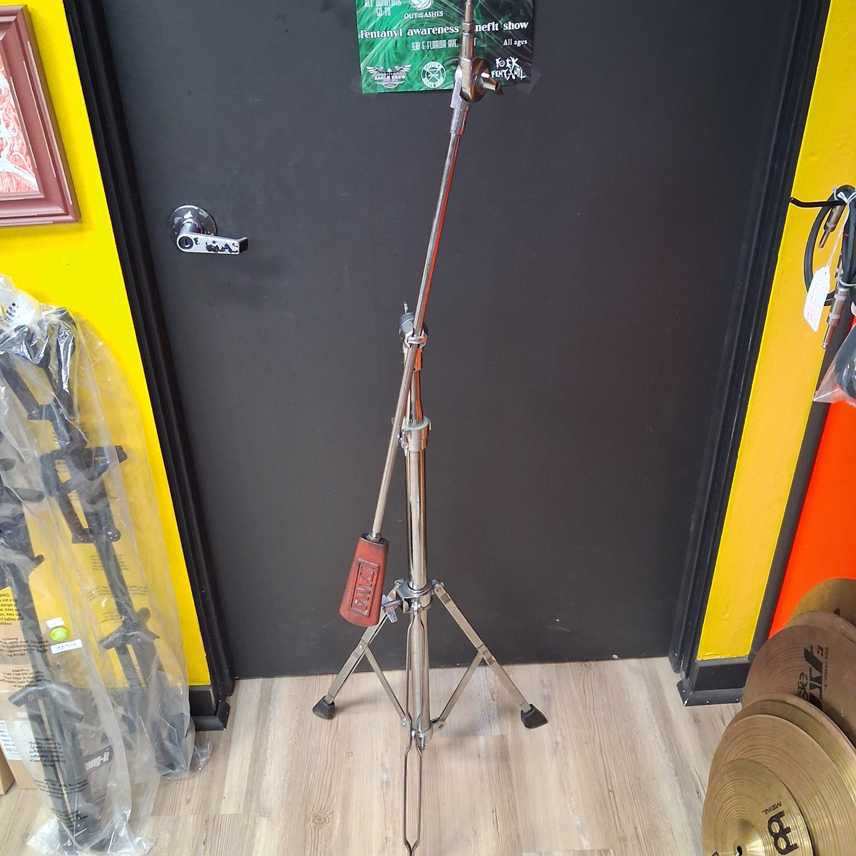 Vintage TAMA Weighted Cymbal Stand - Chrome (USED) "Missing Cymbal Felt & Wing Nut"