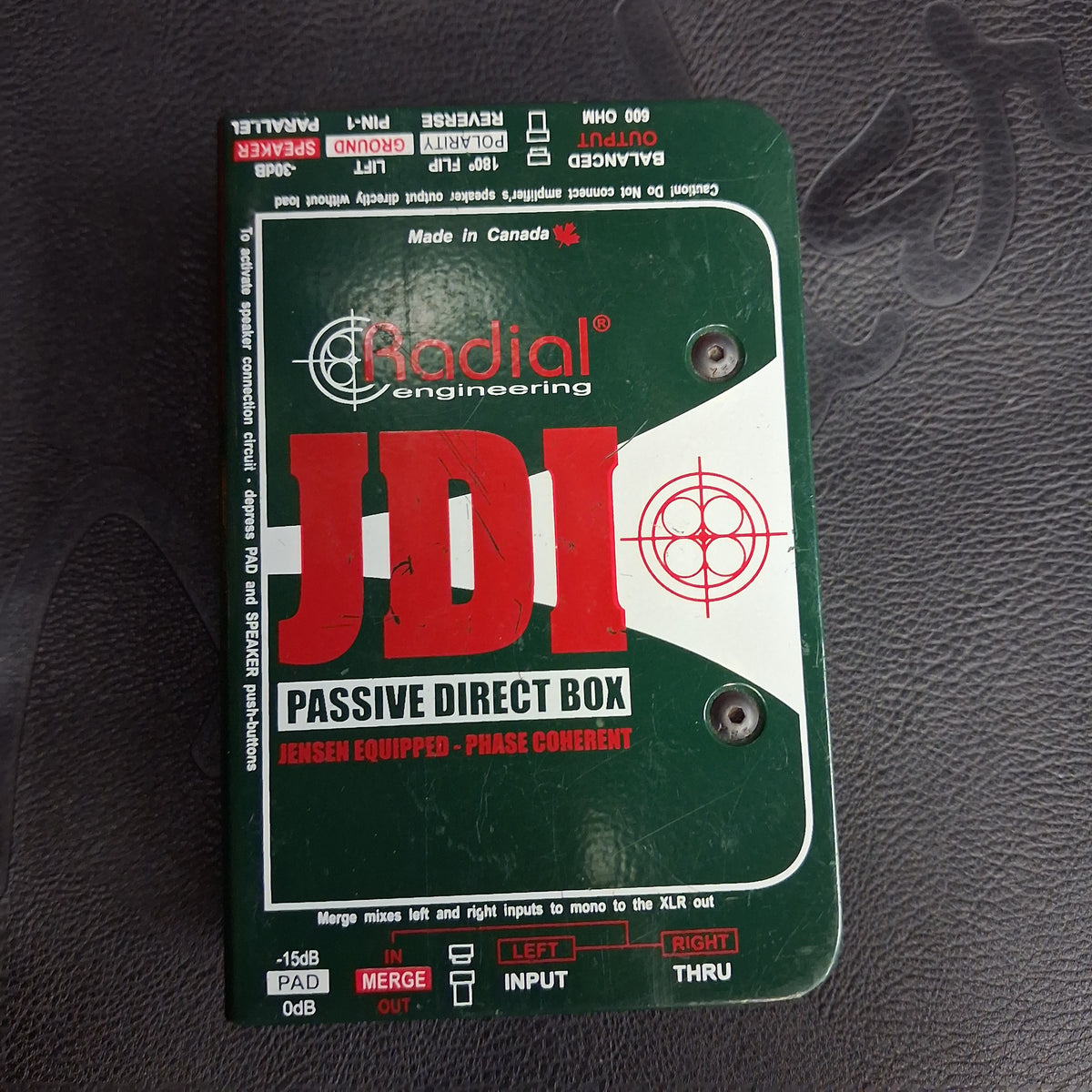 Radial Engineering JDI Passive Direct Box (USED) "Made In Canada"