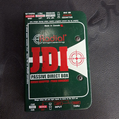 Radial Engineering JDI Passive Direct Box (USED) "Made In Canada"