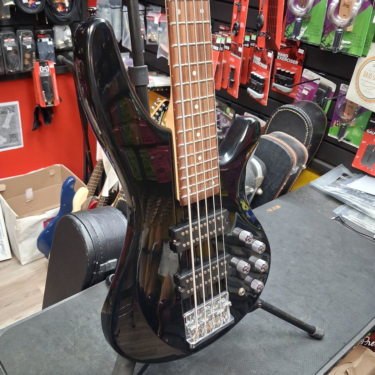 Glarry GIB 5-String Bass HH Pickup - Black Gloss w/ Slipcase (USED)