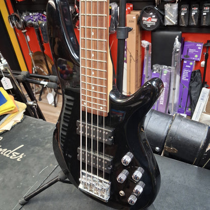 Glarry GIB 5-String Bass HH Pickup - Black Gloss w/ Slipcase (USED)