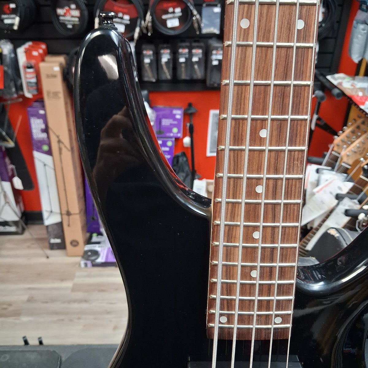 Glarry GIB 5-String Bass HH Pickup - Black Gloss w/ Slipcase (USED)
