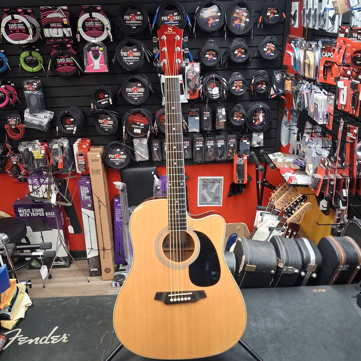 2000's Segovia AG-8C Acoustic/Electric Guitar – Natural (USED) SN# YFRD0472