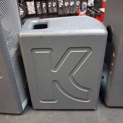 KUSTOM KPS PROFILE SYSTEM ONE 5-CHANNEL PORTABLE PA, 100W w/ DUAL 6.5” PA SPEAKERS w/ SPEAKER CABLES & POWER CABLE (USED) SN# 0251-000965 "EFFECTS NOT WORKING"