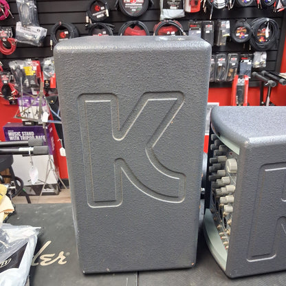 KUSTOM KPS PROFILE SYSTEM ONE 5-CHANNEL PORTABLE PA, 100W w/ DUAL 6.5” PA SPEAKERS w/ SPEAKER CABLES & POWER CABLE (USED) SN# 0251-000965 "EFFECTS NOT WORKING"