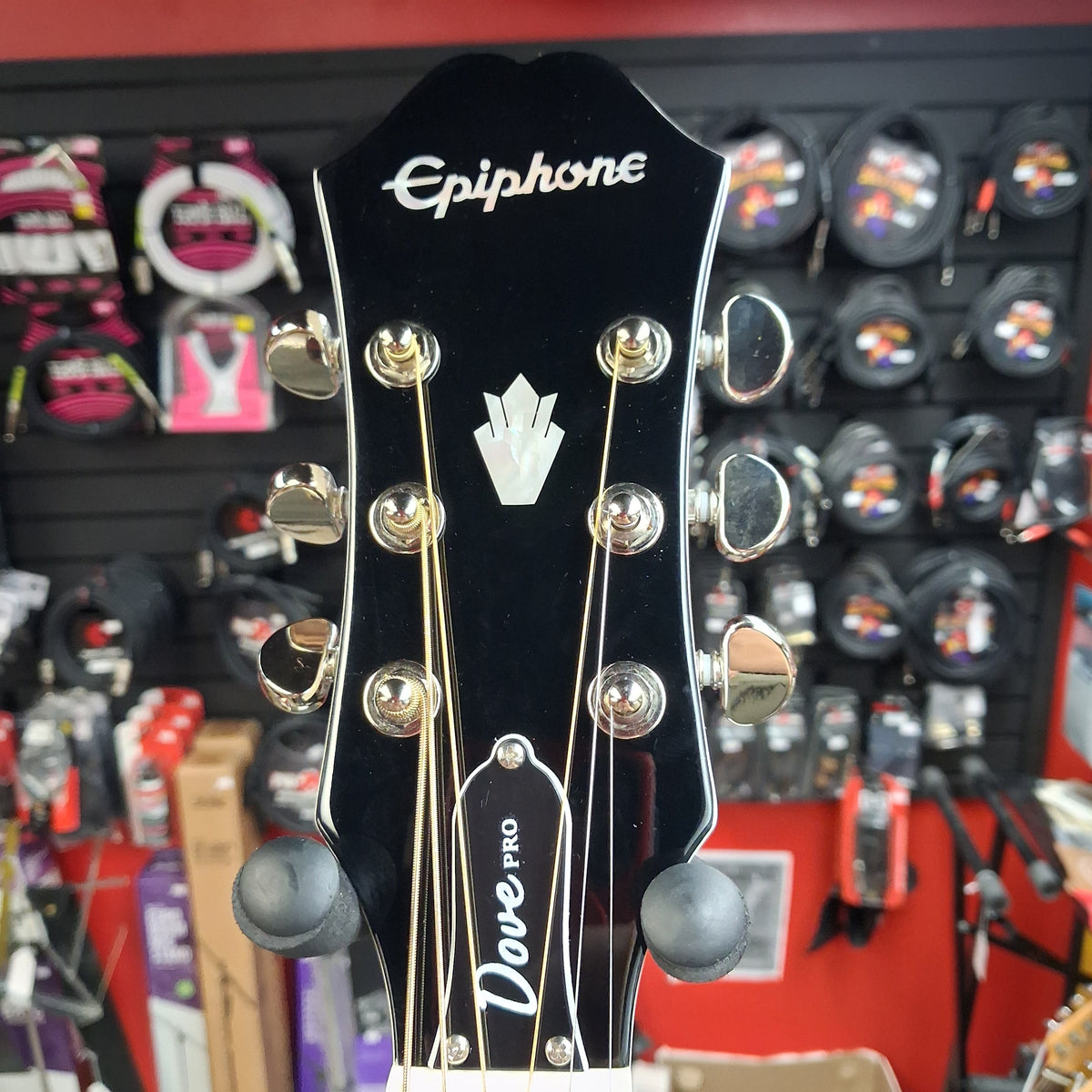 2025 Epiphone Dove Pro Acoustic/Electric Guitar - Alpine White w/ Grover Tuners SN# 25092304751 "Limited Edition"