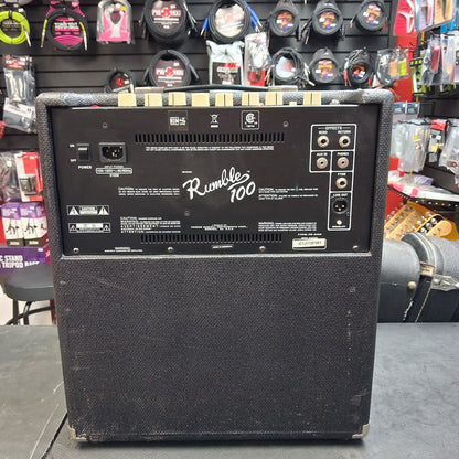 2017 Fender Rumble 100 (V3) Bass Amplifier 1x12" 100 Watts SN# ICTJ17357283
