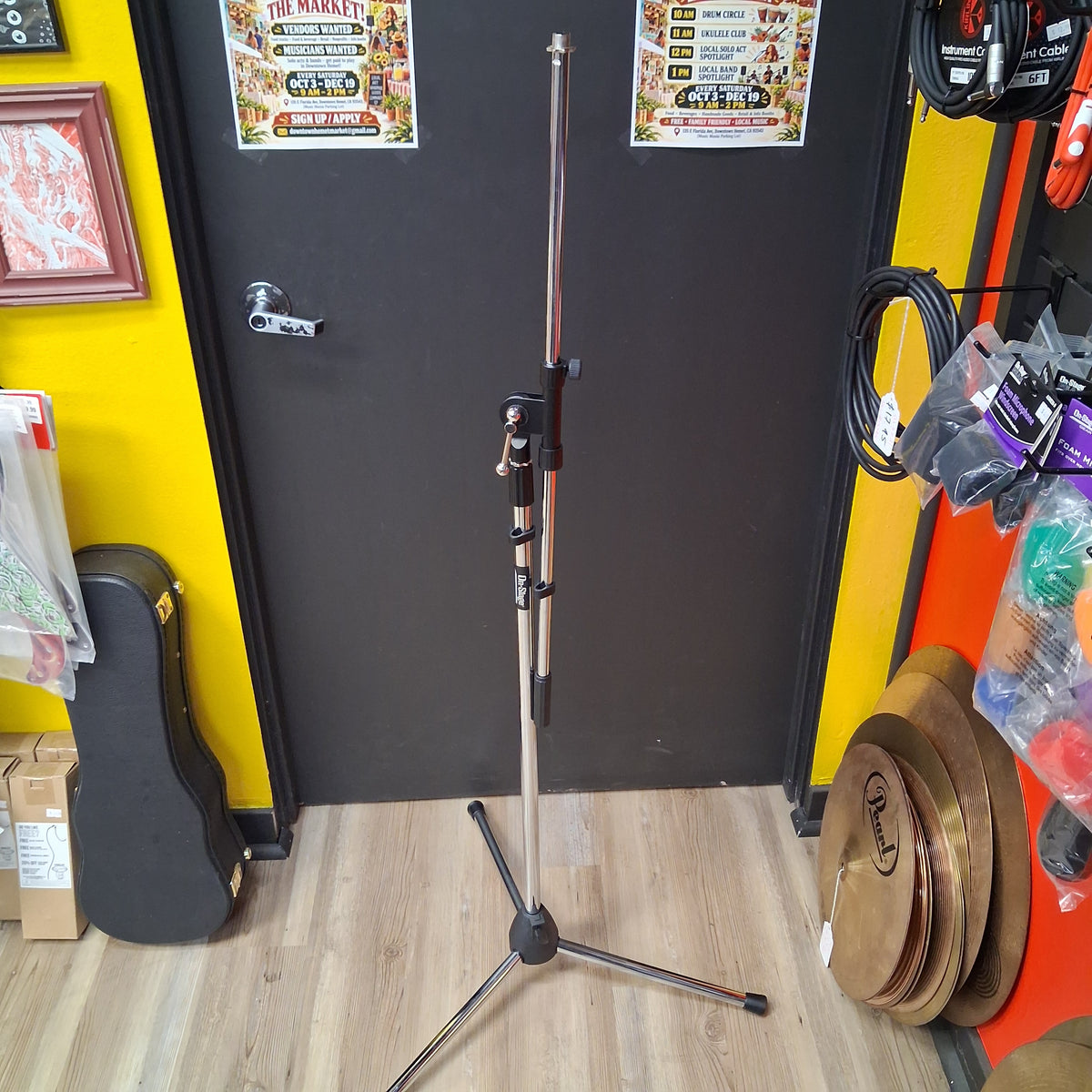 On-Stage Microphone Boom Stand - Chrome (USED)