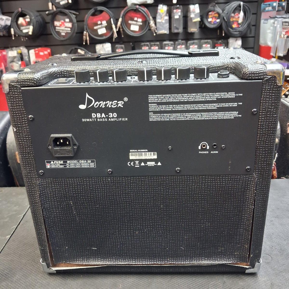 Donner DBA-30 Bass Amplifier 30-Watts, 1x8" (USED) SN# DBA30 202106017