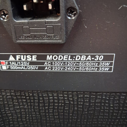 Donner DBA-30 Bass Amplifier 30-Watts, 1x8" (USED) SN# DBA30 202106017