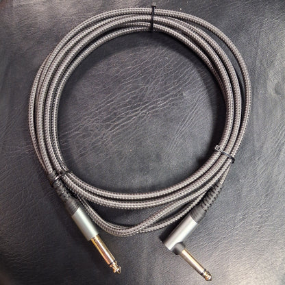 JSAUX Instrument Cable 10 Feet Straight To Right Angle - Gray (USED)