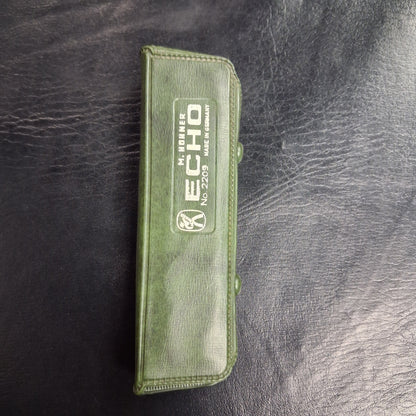 M. Hohner Echo No. 2209 Harmonica Key Of F w/ Case (USED) "Made In Germany"