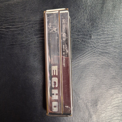 M. Hohner Echo No. 2209 Harmonica Key Of F w/ Case (USED) "Made In Germany"