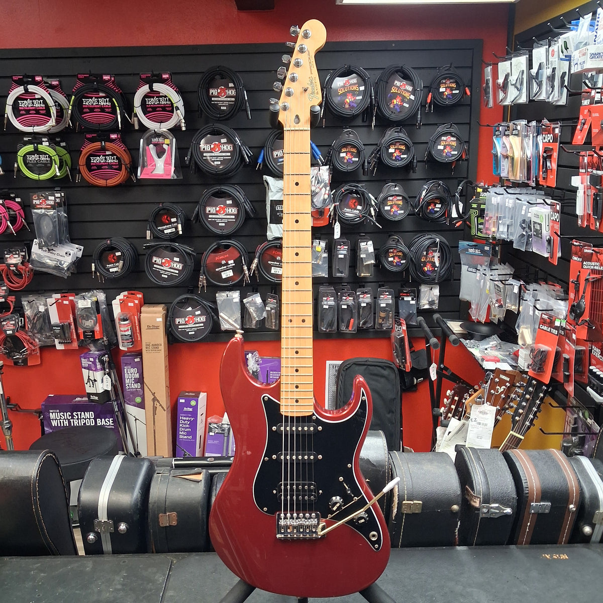 1991 Fender Prodigy Electric Guitar - Crimson Red w/ Fender Hard Case "Made In USA" SN# N1009115