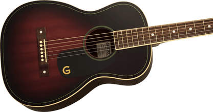 Gretsch Jim Dandy Parlor, Walnut Fingerboard, Black Pickguard - Deep Cherry Burst SN# IWA2615411