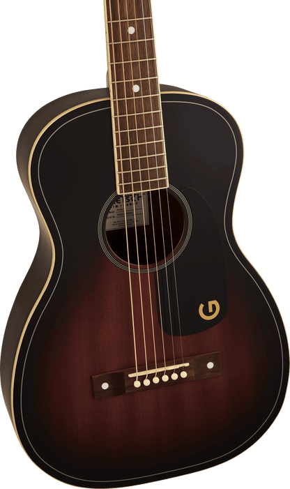 Gretsch Jim Dandy Parlor, Walnut Fingerboard, Black Pickguard - Deep Cherry Burst SN# IWA2615411