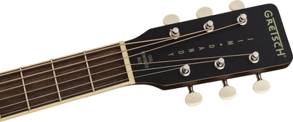 Gretsch Jim Dandy Parlor, Walnut Fingerboard, Black Pickguard - Deep Cherry Burst SN# IWA2615411