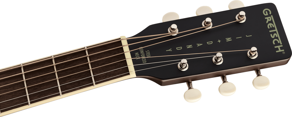 Gretsch Jim Dandy Dreadnought, Walnut Fingerboard, Black Pickguard - Deep Cherry Burst SN# IWA2619392