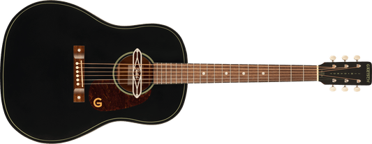 Gretsch Deltoluxe Dreadnought, Walnut Fingerboard, Tortoiseshell Pickguard - Black Top SN# IWA2615533