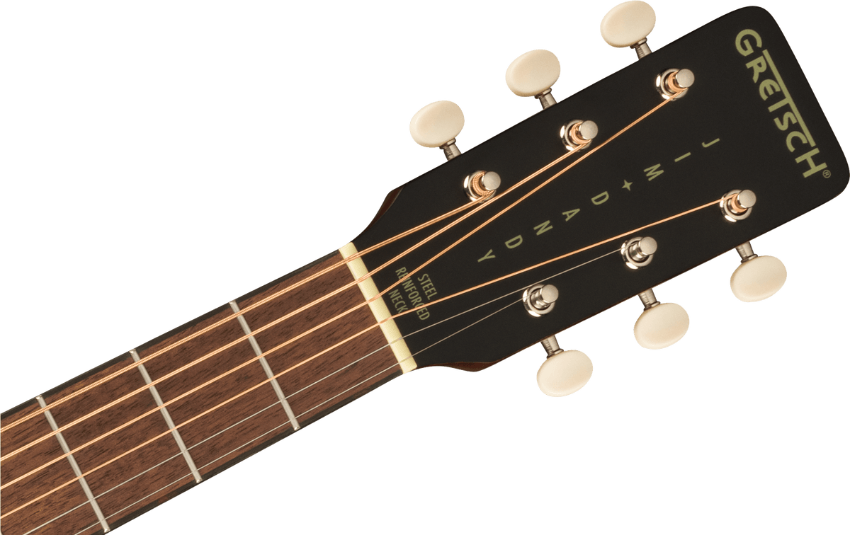 Gretsch Deltoluxe Dreadnought, Walnut Fingerboard, Tortoiseshell Pickguard - Black Top SN# IWA2615533