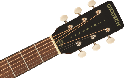 Gretsch Deltoluxe Dreadnought, Walnut Fingerboard, Tortoiseshell Pickguard - Black Top SN# IWA2615533