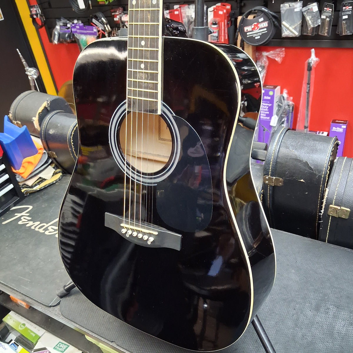 Huntington GA41 Acoustic Guitar - Black Gloss (USED)